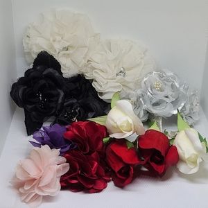 Bundle of Mixed Faux Flowers 14 Total